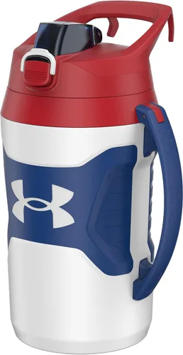 Vista 21 de Under Armour - Botella de agua de medio galón con aislamiento, 64 onzas con asa, jarra deportiva, gancho para cerca, resistente a fugas