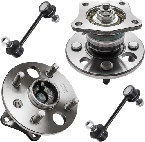Vista 269 de Detroit Axle - Kit de 4 piezas de manguetas de dirección para Honda Civic 2006-2011, 2 manguetas de dirección delanteras y bujes de ruedas