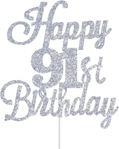 Vista 20 de Decoración para tartas de cumpleaños número 14 con purpurina plateada, decoración de cumpleaños de 14 años, decoración de cumpleaños de 14 años