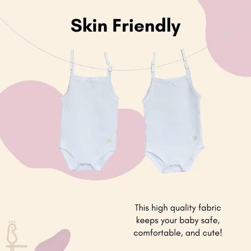 Vista 5 de Feathers Body de 100 % algodón súper suave para niñas, paquete de 2