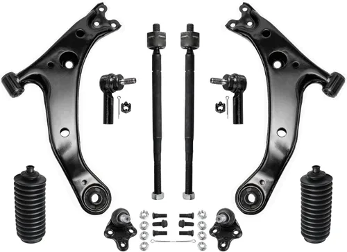 Vista 756 de Detroit Axle - Kit de suspensión delantera de 10 piezas para Hyundai Accent 2006-2011, 2 brazos de control inferiores, 4 barras de acoplamiento