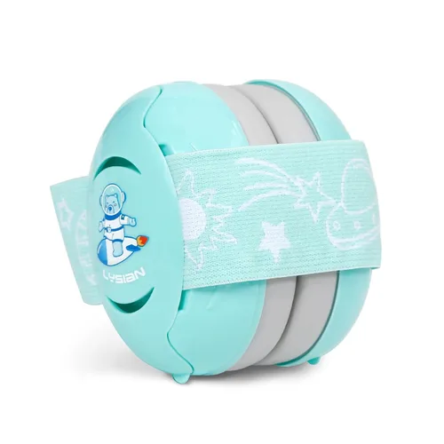 Vista 10 de LYSIAN Orejeras para bebé: auriculares con cancelación de ruido para bebés de 0 a 3 años, protección auditiva suave y cómoda para dormir, viajes