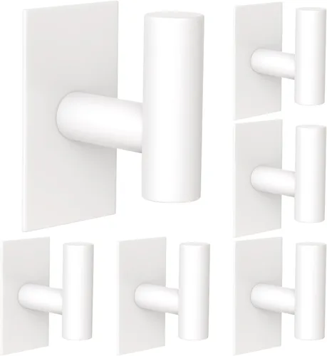 Vista 11 de VAEHOLD - Ganchos adhesivos de pared para toallas, resistentes, impermeables, para colgar abrigos, ropa, gancho de pared para armario para cocina