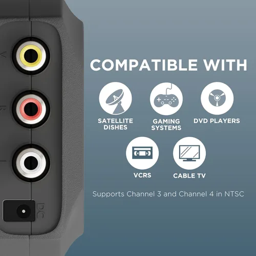 Vista 6 de THE CIMPLE CO Modulador RF - RCA compuesto a RF coaxial - Convierte señales de definición estándar en coaxial, incluye cable AV