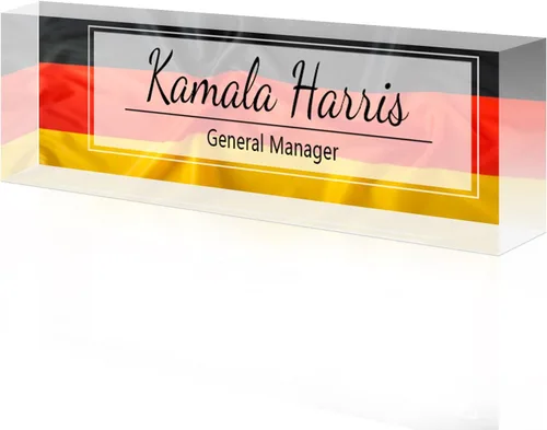 Vista 59 de Desk Name Plate Custom, Acrylic Name Plate, Personalized Name Plates for Office Gifts,Desk Decor,Teacher,Employee Appreciation Gifts