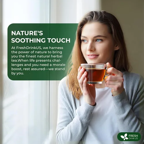 Vista 474 de FreshDrinkUS, 135 bolsas de té de jengibre y cúrcuma premium, ingredientes 100% naturales, mezcla hecha a mano de té de hierbas de cúrcuma