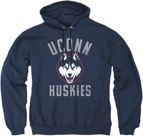 Vista 45 de LOGOVISION Colección oficial de sudaderas con capucha para adultos con logotipo desgastado grande universitario