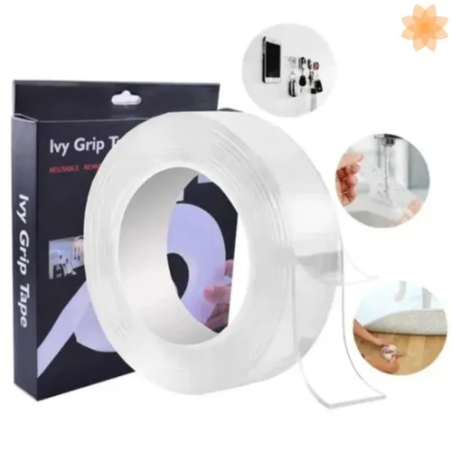 CINTA ADHESIVA DOBLE Cara 3METROS MAGICA