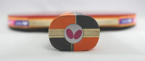 Vista 4 de Butterfly Nakama S-1 - Raqueta de tenis de mesa – Pala de ping pong Butterfly profesional aprobada por la ITTF – Goma Sriver – Paddle de ping pong