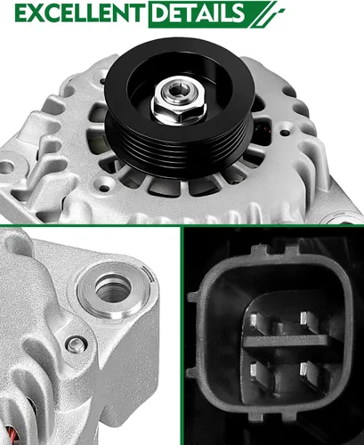 Vista 153 de Alternador de 4.0L para: Ford Explorer 2002 2003 2004, Explorer Sport Trac 2001-2004 para: Mercury Mountaineer 2001-2004, polea de 6 ranuras de 12V