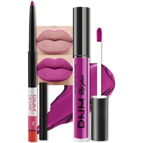 Vista 53 de evpct Juego de 3 lápices labiales líquidos color rojo oscuro, morado, ciruela, mate, para mujer, de larga duración, impermeable, azul sangre