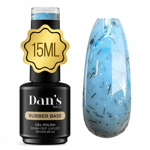 Vista 15 de Dan's Nails Capa de gel con base de goma Blue Lagoon Bliss Summer de 0.5 fl oz Lámpara UV/LED para manicura profesional de salón