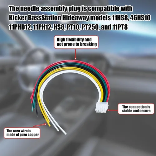 Vista 5 de Kicker BassStation - Enchufe de arnés de entrada de altavoz y alimentación para PT10 PT250 11PT8 11PHD12 11PH12 11HS8 46HS10