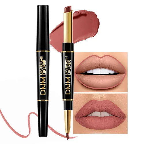 Vista 27 de Kaely Kit de Delineador de Labios Rojo y Lápiz Labial 2 en 1 para Mujeres, Kit de Labios Mate con Delineador de Labios, Tinte de Labios de Larga
