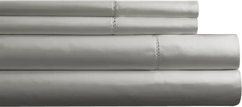 Vista 14 de Pointehaven Juego de sábanas de 525 hilos, 100% algodón de fibra larga, tamaño King, color champán, bolsillo profundo, súper suave, satén de 4 piezas