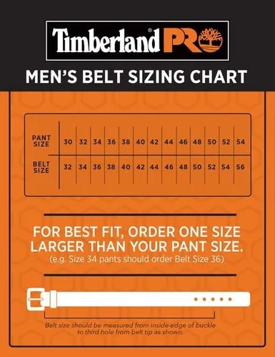 Vista 4 de Timberland PRO Men's 38mm Boot Leather Belt