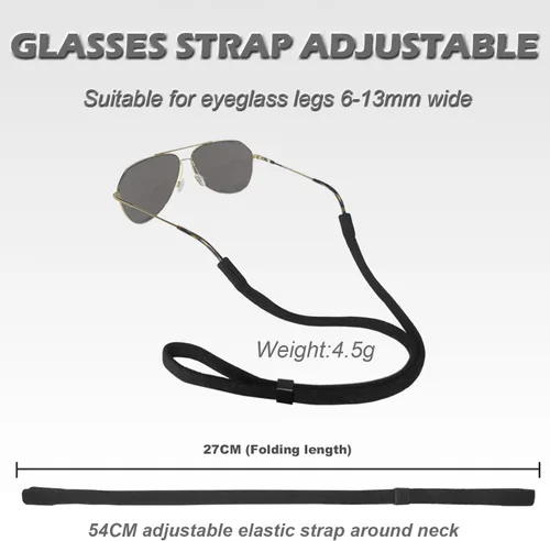 Vista 2 de YINVA Glasses Strap Lanyard, Eyeglasses Strap for Men Women Kids, Eye Glasses Holders around Neck, Sunglasses Strap Grips