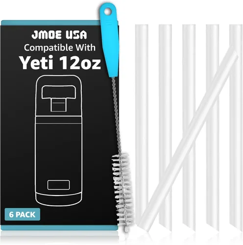 Jmoe USA Pajitas para botellas YETI Rambler Jr. de 12 onzas para niños, accesorios de plástico de repuesto, grado alimenticio y sin BPA, paquete de