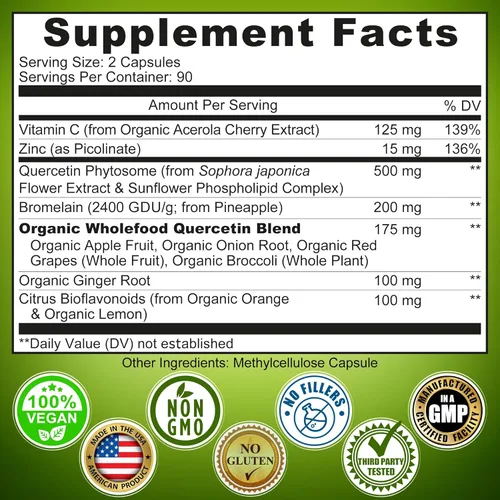 Vista 9 de SUPPLEMENTS STUDIO Paquete de apoyo inmunológico – Vitamina C liposomal 1500 mg + glutatión liposomal 500 mg + quercetina con bromelina, zinc