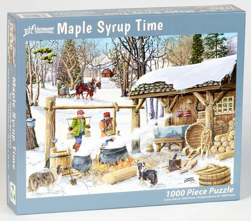 Vista 2 de Vermont Christmas Company Rompecabezas de 1000 piezas de Maple Syrup Time