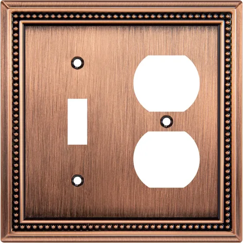 Vista 55 de Henne Bery Sunken Pearls Placa de Pared Decorativa de Servicio Pesado Placa de Interruptor Cubierta de Tomacorriente