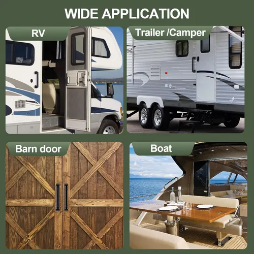 Vista 5 de ESUDNT Asa de agarre para caravana, barra de asistencia de aluminio para puerta de entrada automotriz para cámper, remolque, camión, remolque