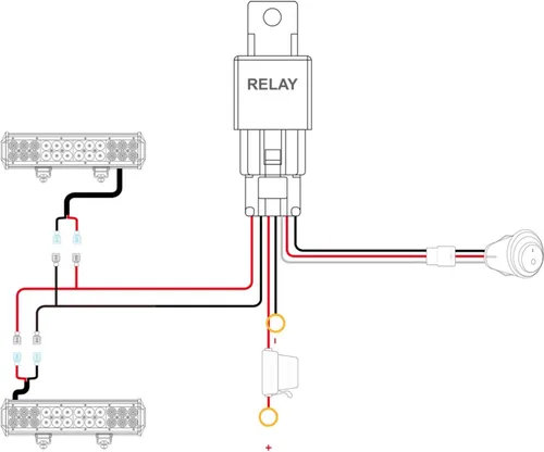 Vista 5 de Nilight Barra de luz LED, 2 piezas de 18 W, montaje empotrado, luces LED todoterreno de 12 V, 5 pines, interruptor basculante, barra de luz LED, kit