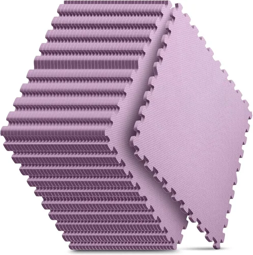 Vista 12 de Tapete de gimnasio en casa, tapete de ejercicio de rompecabezas, baldosas de espuma EVA entrelazadas para equipos de entrenamiento en casa y áreas