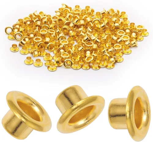 Vista 56 de Litoexpe Ojales Pequeños de 1.5MM, 200 Piezas, Ojales Autoadhesivos para Núcleos de Cuentas, Ropa, Cuero, Lona (Latón Antiguo)