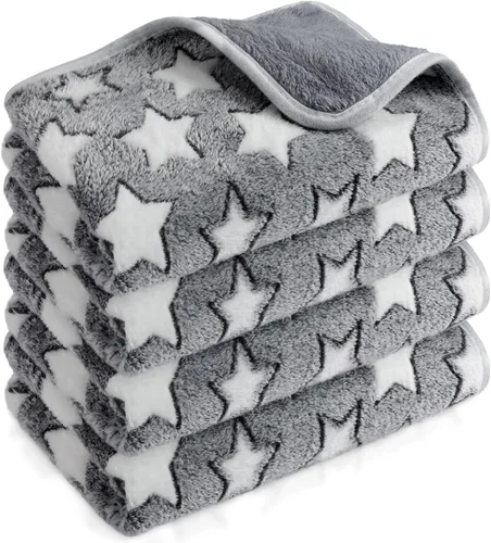 Vista 16 de Reginary 4 mantas impermeables de conejillo de indias lavables de forro polar para animales pequeños, almohadillas de entrenamiento reutilizables