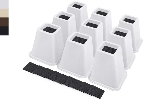 Vista 22 de ANNKUT Elevadores de cama resistentes de 6 pulgadas, elevadores de muebles para escritorio, silla, mesa o sofá, elevadores de sofá, soporta hasta
