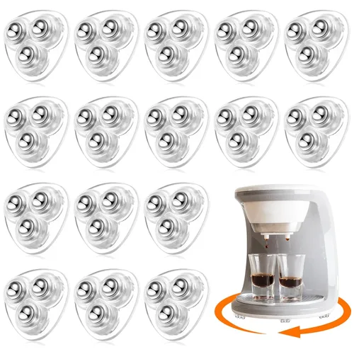 Vista 40 de Honoson 8 Piezas Ruedas Giratorias Autoadhesivas para Electrodomésticos, Rodillos de Electrodomésticos, Deslizadores para Electrodomésticos