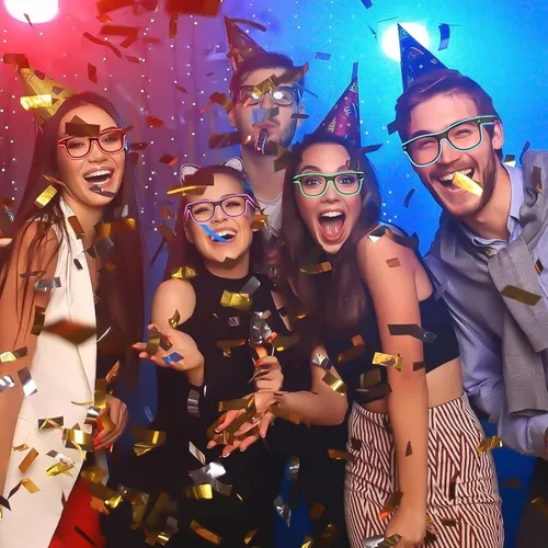 Vista 7 de FYANER LED Glasses, Wireless Light up Glasses, 4-Speed Adjustment Luminous Sunglasses for Cosplay, Halloween, Bar Club Party