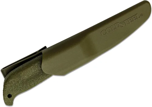Vista 4 de Cold Steel Finn Hawk 4" Durable Compact German 4116 Steel Fixed Blade Outdoor Bushcraft Game Hunting Utility Knife, 4-1/2" Textured Handle with TPR