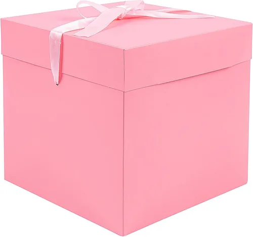 Vista 9 de Elephant-package Caja de regalo mediana con tapas, cinta y relleno de papel, para cumpleaños, Navidad, día de San Valentín, embalaje de regalo, Rojo