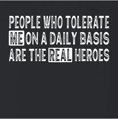 Vista 2 de Go All Out People Who Tolerate Me On A Daily Basis Are Heroes - Sudadera juvenil con cuello redondo para hombre