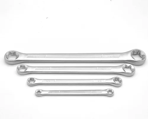 Vista 6 de Juego de llaves de caja TRX-Star E-Torx de 4 piezas, E6 E8 E10 E12 E14 E18 E20 E24 Torx Juego de llaves Torx, juego de llaves de doble extremo