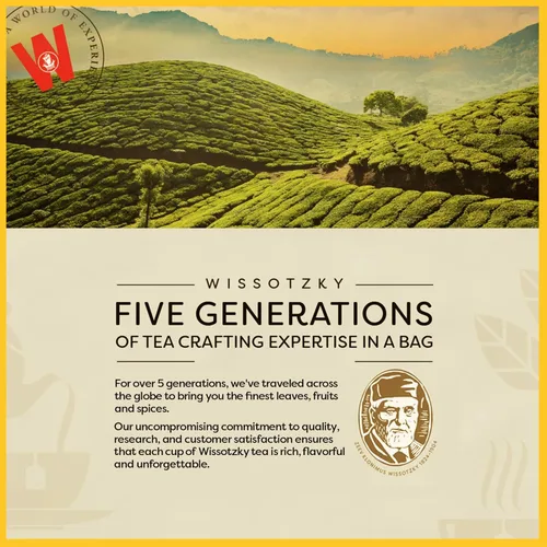 Vista 14 de Wissotzky Chamomile & Honey Herbal Tea, 20 Tea Bags Soothing Blend Caffeine Free Tea Relaxation