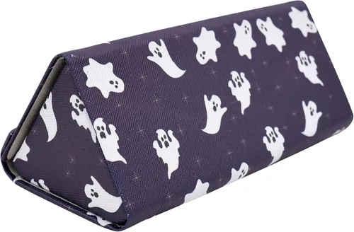 Vista 3 de REAL SIC Estuche rígido plegable magnético para todos los vidrios de HalloweenHorrorOculto de cuero ecológico