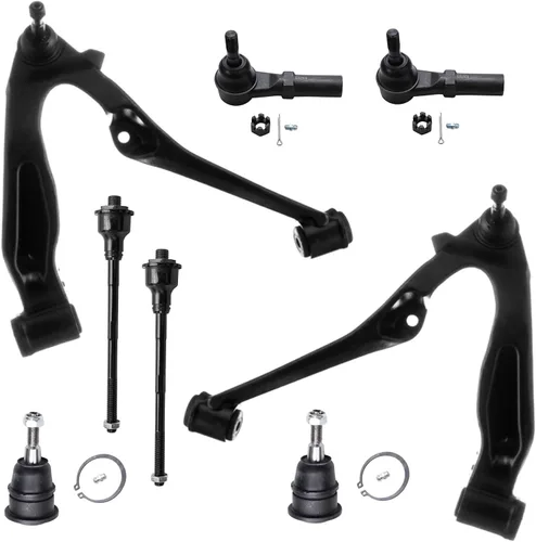 Vista 213 de Detroit Axle - Kit de brazos de control delanteros de 8 piezas para Chevy Trailblazer EXT GMC Envoy XL XUV Buick Rainier Isuzu Ascender, brazos
