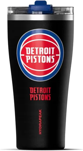 Vista 26 de Hydrapeak Vaso de acero inoxidable con licencia oficial de la NBA Atlanta Hawks Roamer de 25 onzas, vasos aislados, botella de agua con popote