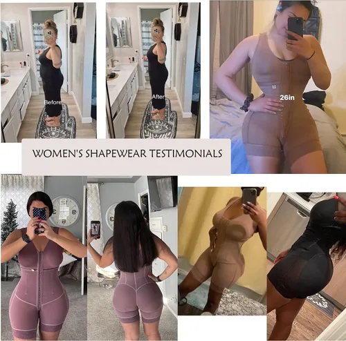 Vista 5 de SHAPSHE Fajas moldeadoras para mujer con control de abdomen, colombianas poscirugía, ropa de compresión, levantador de glúteos, moldeador corporal