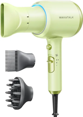 Vista 14 de Secador de pelo Wavytalk, Secador iónico Blown Away para cabello rizado con difusor, Secador de 1875 W de secado rápido con tecnología de cerámica