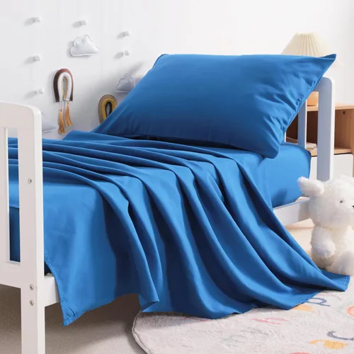 Vista 15 de NTBAY Juego de sábanas para niños pequeños, juego de sábanas de microfibra para cuna de 3 piezas, sábana encimera, sábana bajera, funda de almohada