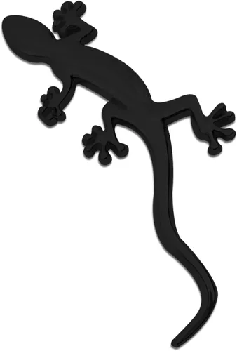 Vista 9 de Calcomanías de Gecko para Coche, Calcomanías para Carrocería Automotriz, Emblema de Insignia de Cromo de Metal Puro con Forma de Gecko 3D de Moda