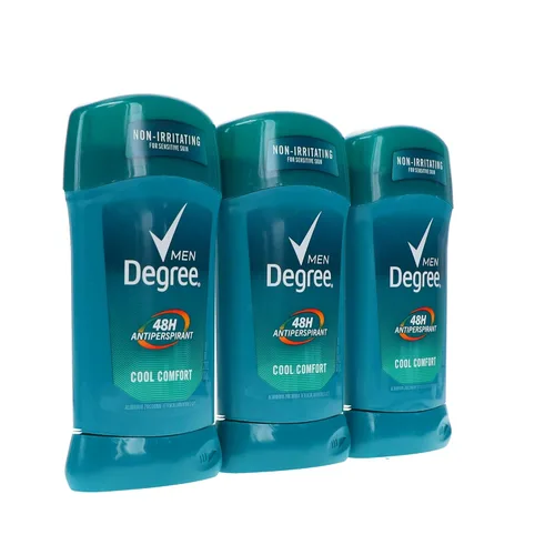 Vista 8 de Degree Men Antitranspirante y desodorante, Cool Comfort de 2.7 onzas (paquete de 3) el embalaje puede variar