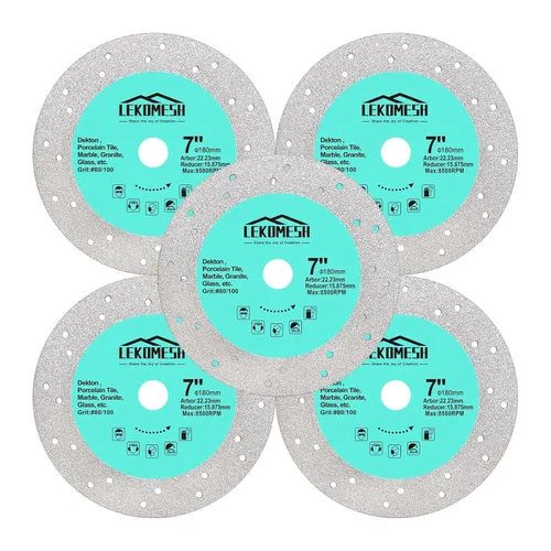 Vista 15 de Disco de pulido de losa de roca – Disco cortador de vidrio de 3 pulgadas, hoja de corte de granito, muela de diamante para losa de roca, piedra