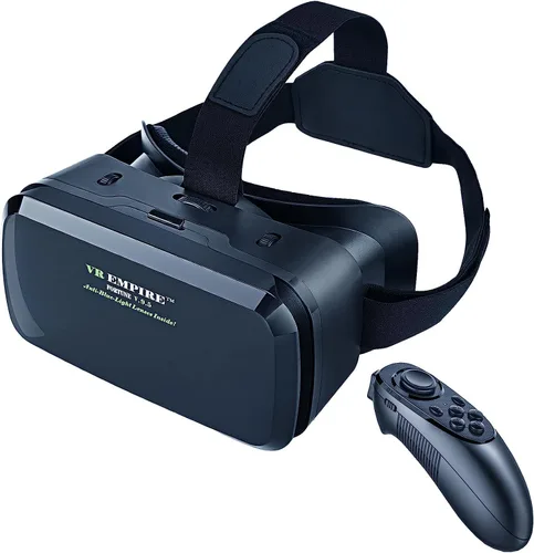 Vista 10 de VR Headsets for Phone Cell Phone Virtual Reality headsets 3D Glasses Helmets VR Goggles for TV Movies Video Games Compatible to iOS Android Support