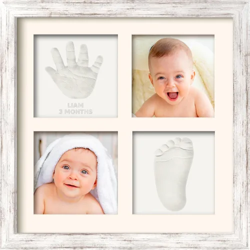 Vista 10 de KeaBabies Kit de manos y huellas para bebé, kit de huellas de bebé, marco de recuerdo de huellas de mano de arcilla, patas de mascotas, regalos