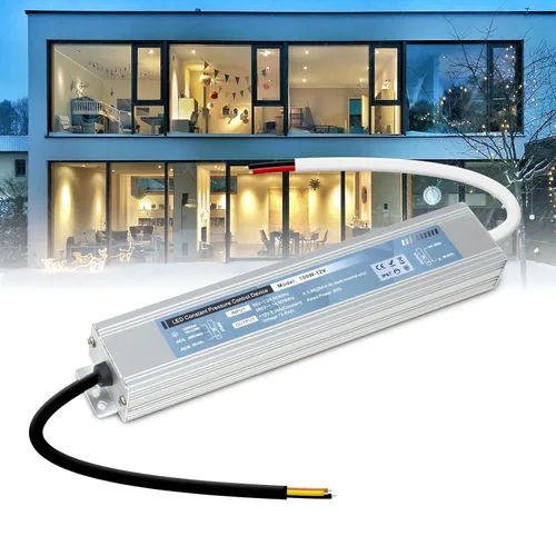 Vista 26 de QNNP® Controlador LED 100 Watts 12V CC Transformador de Bajo Voltaje Fuente de Alimentación Adaptador Transformador CA 110V a 12V CC, Fuente